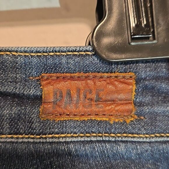 Paige Straight Raw Hem Jeans Size 25 - Picture 9 of 10